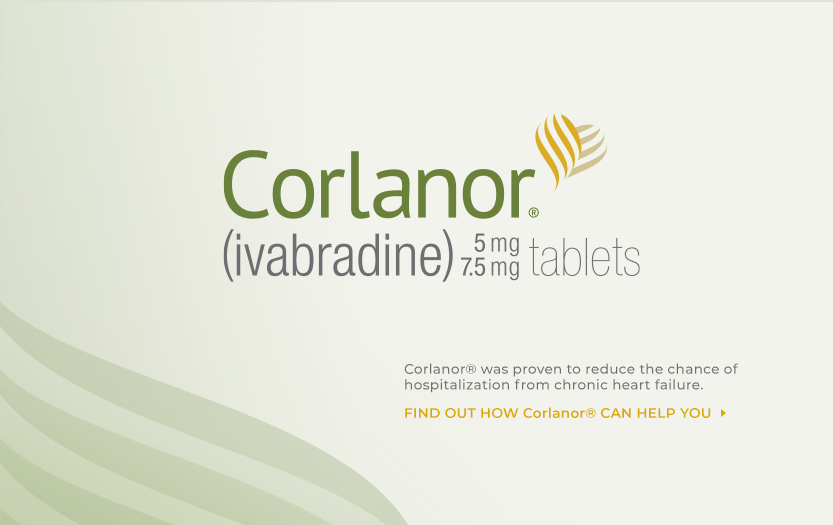 Corlanor® was proven to reduce the chance of hospitalization for chronic heart failure - Corlanor® (ivabradine) tablets